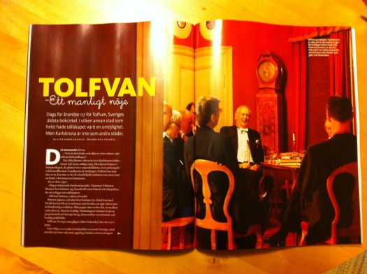 Artikel om läsecirkeln Tolfvan i tidningen Vi läser.