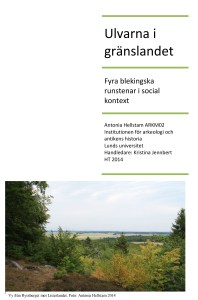 Fyra blekingska runstenar i social kontext